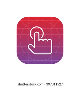 touch gesture icon. ui vector eps10 icon