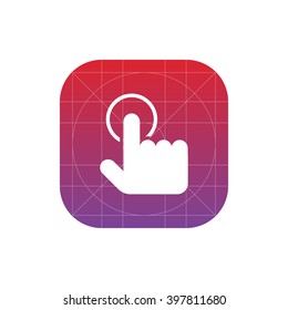 touch gesture icon. ui vector eps10 icon