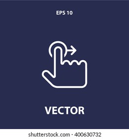 touch gesture icon. ui vector eps10 icon
