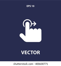 touch gesture icon. ui vector eps10 icon
