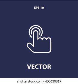 touch gesture icon. ui vector eps10 icon
