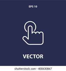touch gesture icon. ui vector eps10 icon
