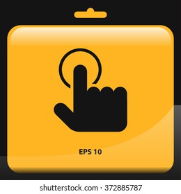 touch gesture icon. vector illustration