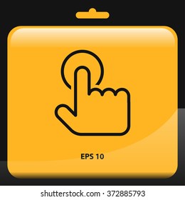 touch gesture icon. vector illustration