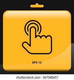 touch gesture icon for web and mobile