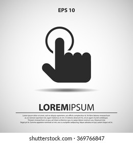 touch gesture icon for web and mobile