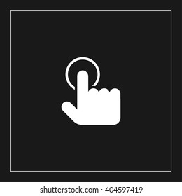touch gesture icon for web and mobile. flat design style
