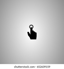 touch gesture icon,vector illustration