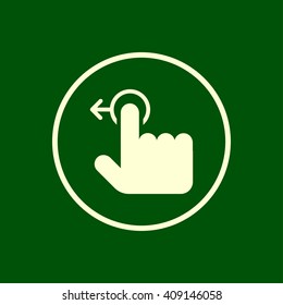 touch gesture slide icon. ui vector eps10 icon

