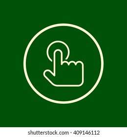 touch gesture tap icon. ui vector eps10 icon

