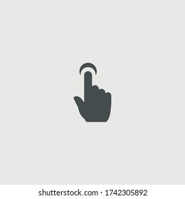 Touch gesture vector icon illustration sign