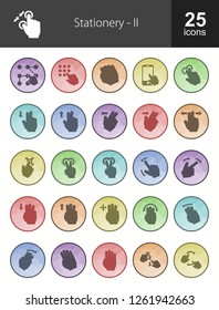Touch Gestures Filled Icons