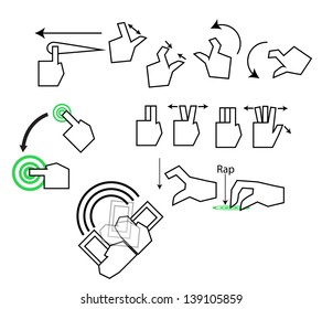touch gestures icon