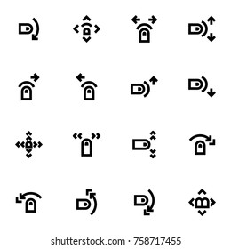 Touch Gestures Icon Set