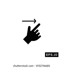 Touch Gestures Icon. Touch Gestures icon Vector Illustration Template For Web and Mobile