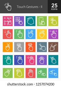 Touch Gestures Line Icons