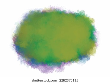 un toque de pintura de gradiente verde arco iris