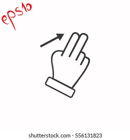 Touch grey icon.