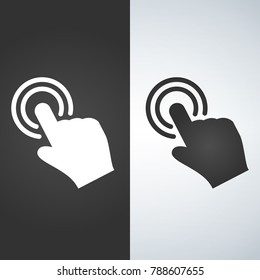 Touch hand icon