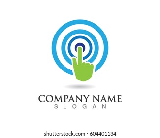 Touch hand logo