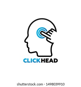 Touch Head Logo Template Design