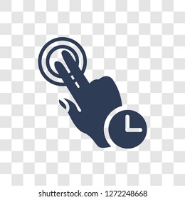 Touch and Hold icon. Trendy Touch and Hold logo concept on transparent background from Hands collection
