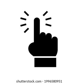 icono táctil o logotipo símbolo de signo aislado ilustración vectorial - iconos vectoriales de estilo negro de alta calidad

