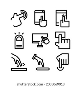 touch icon or logo isolated sign symbol vector illustration - Collection of high quality black style vector icons
