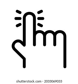 Touchsymbol oder Logo einzeln auf Zeichen, Vektorgrafik - hochwertige Vektorsymbole mit schwarzem Hintergrund
