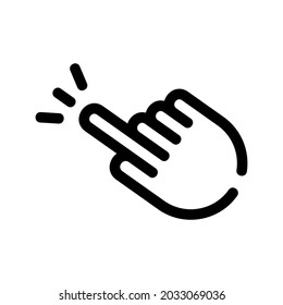 Touchsymbol oder Logo einzeln auf Zeichen, Vektorgrafik - hochwertige Vektorsymbole mit schwarzem Hintergrund

