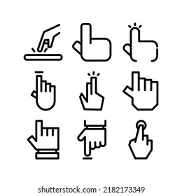 touch icon or logo isolated sign symbol vector illustration - Collection of high quality black style vector icons
