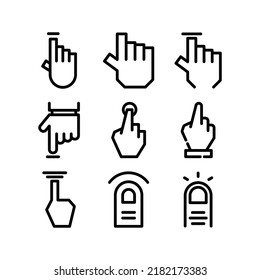 touch icon or logo isolated sign symbol vector illustration - Collection of high quality black style vector icons
