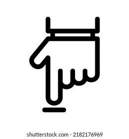 icono táctil o logotipo símbolo de signo aislado ilustración vectorial - iconos vectoriales de estilo negro de alta calidad
