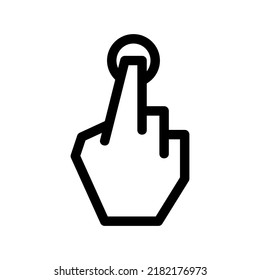 touch icon or logo isolated sign symbol vector illustration - high quality black style vector icons
