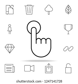 touch icon. Minimal Universal Theme icons universal set for web and mobile