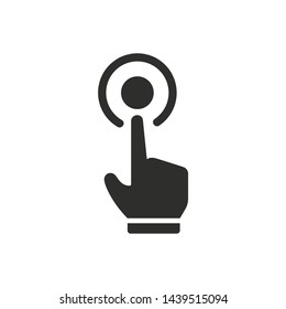 Touch icon on white background