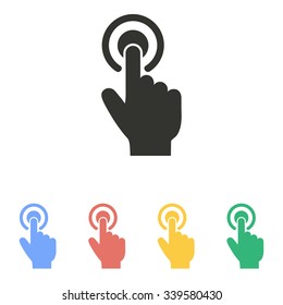 Touch   icon  on white background. Vector illustration.