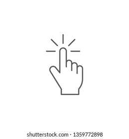Touch icon perfect line style. Element of web icon for mobile concept and web apps