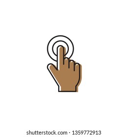 Touch icon perfect line style. Element of web icon for mobile concept and web apps