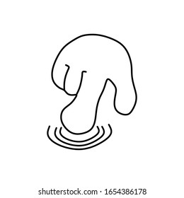Tippen Sie auf das Symbol, der perfekte Zeilenstil ist. Element des Web-Icons für mobiles Konzept und Web-Apps - Illustration
