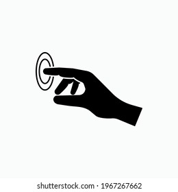 Touch Icon. Press Button Symbol - Vector.