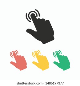 Touch icon set for graphic and web design