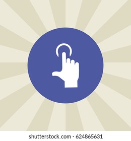 touch icon. sign design. background