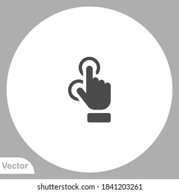 Touch icon sign vector,Symbol, logo illustration for web and mobile