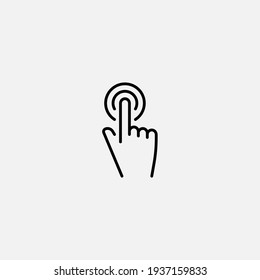 Touch icon sign vector,Symbol, logo illustration for web and mobile