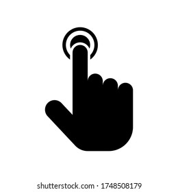 Touch icon symbol vector on white background