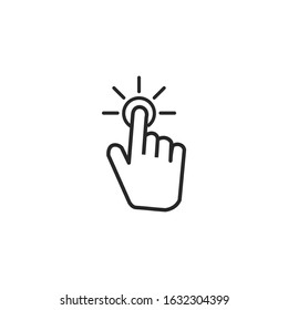 Touch Icon template color editable. Touch symbol vector sign isolated for graphic and web design.