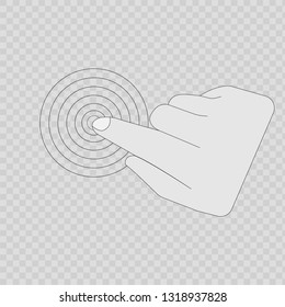 Touch icon. Vector.