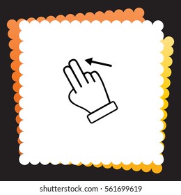 Touch  icon. Vector design.
