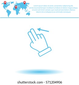 Touch  icon. Vector design.